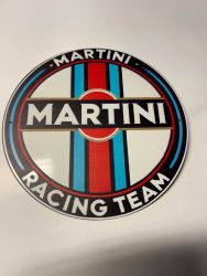 Martini Racing Team -kilpi, halkaisijaltaan 19,5 cm